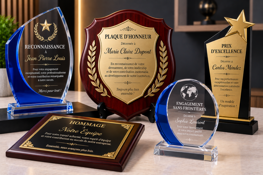 Fabrication de plaques d’honneur